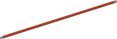 Κοντάρι για συρματόβουρτσες τζακιών με πάσο αρσενικό - θηλυκό M12 μήκος 1 μέτρο κόκκινο